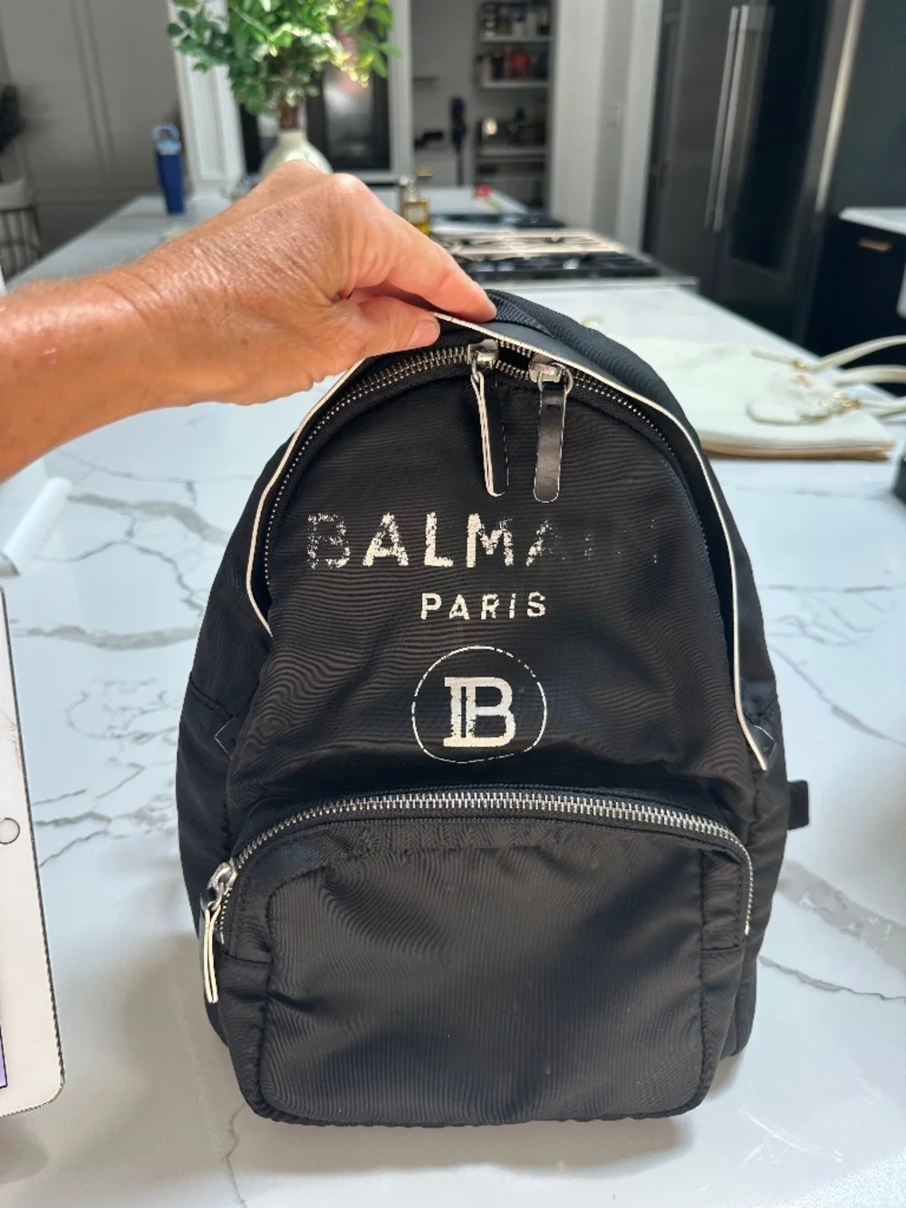 Balmain mini Nylon Backpack/Purse